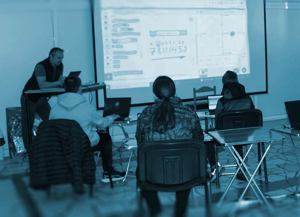 programming teacher and student